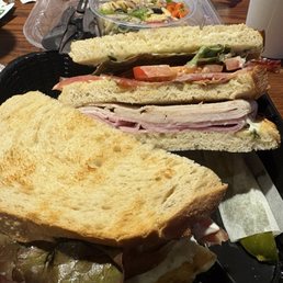 Clubhouse on Sourdough and Pasta Salad