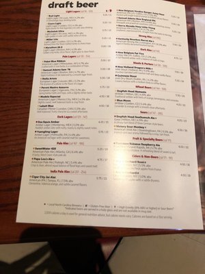 Menu photo 8 Carolina Ale House Jacksonville, NC
