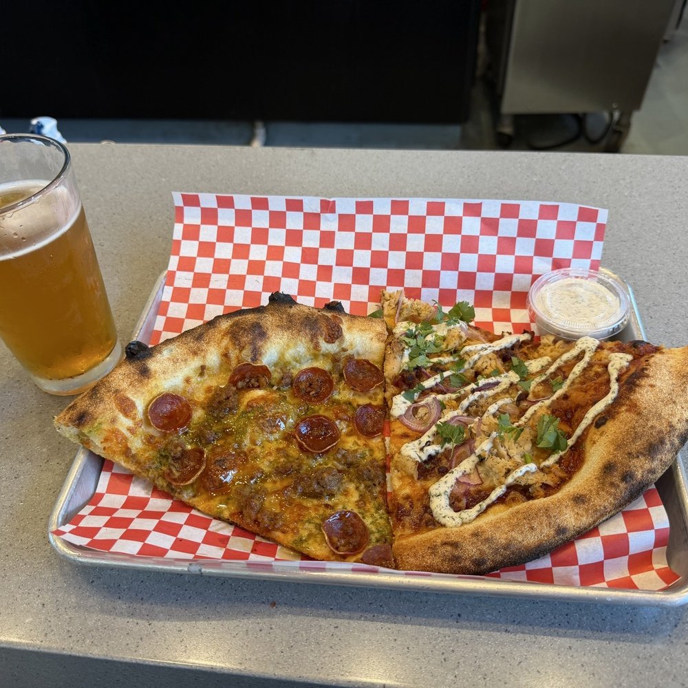 Odie's Pizza - Non Alcoholic IPA and Dude Ranch Slice - Pizza Near Me - Oceanside, California