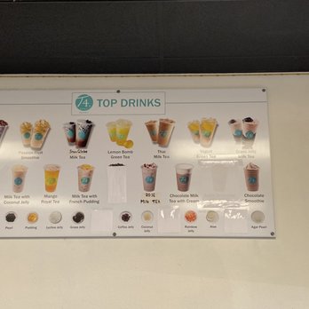 T4 Folsom - Menu 5/30/22 - Bubble Tea Near Me - Folsom, California