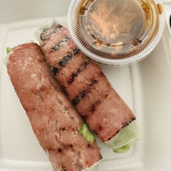 Pho Anvi - Nem Nuong Cuon (charbroiled pork patty rolled in rice paper)--solid! - Vietnamese Near Me - Norwalk, California Pho Anvi - Nem Nuong Cuon (charbroiled pork patty rolled in rice paper)--solid! - Vietnamese Near Me - Norwalk, California