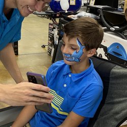Kids Party Pals - Jeremy is a terrific face painter, he also does back flips while on superhero costumes! He's a great game leader in pool and out and twists