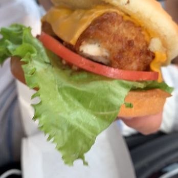 Chick-fil-A - Deluxe chicken sandwich. Real good! - Fast Food Near Me - Teterboro, New Jersey