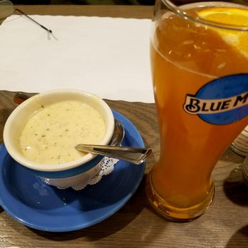 Atlantic Grille - Blue Moon and a cup of clam chowder. - Breakfast & Brunch Near Me - Middletown, Rhode Island Atlantic Grille - Blue Moon and a cup of clam chowder. - Breakfast & Brunch Near Me - Middletown, Rhode Island