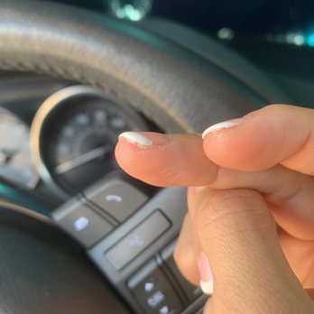 C & T Nails - The unfinished workmanship - polish splatter all around the finger. - Nail Salons Near Me - Los Angeles, California C & T Nails - The unfinished workmanship - polish splatter all around the finger. - Nail Salons Near Me - Los Angeles, California