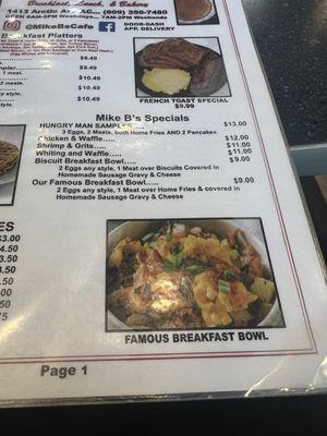 Menu photo 1 Mike Bs Cafe Atlantic City, NJ