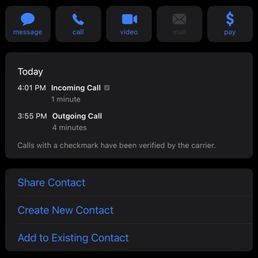 Proof of calls