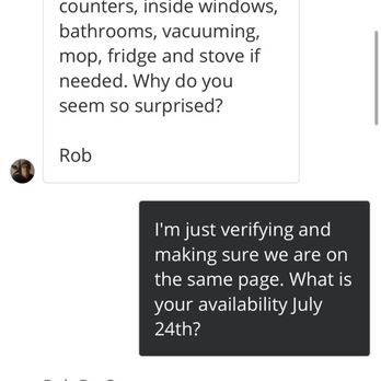 Von B Home Services - Conversation #2 - Home Cleaning Near Me
