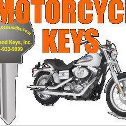 Locks & Keys, Inc Locksmiths - We make motorcycle keys if lost, stolen or duplicate keys.