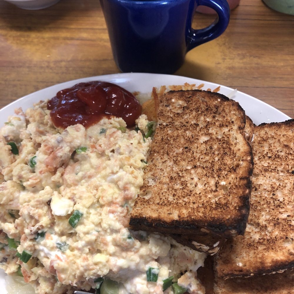 Voula's Offshore Cafe - Smoky Smokey The Salmon - Breakfast & Brunch Near Me - Seattle, Washington Voula's Offshore Cafe - Smoky Smokey The Salmon - Breakfast & Brunch Near Me - Seattle, Washington