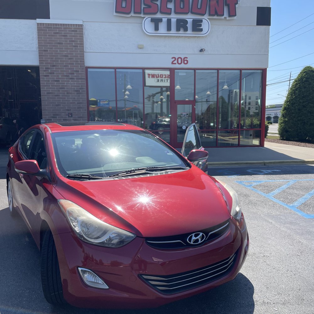 Discount Tire - Discount Tire business and Hyundai Elantra with 4 new Sentury tires. - Tires Near Me - Greenville, North Carolina Discount Tire - Discount Tire business and Hyundai Elantra with 4 new Sentury tires. - Tires Near Me - Greenville, North Carolina