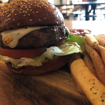 Juniper Table - JT burger with Fries $16+ 3/11/19 - New American Near Me - Palm Springs, California