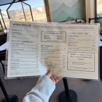 Union Biscuit - Menu - Breakfast & Brunch Near Me - Las Vegas, Nevada