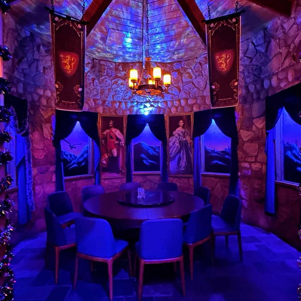 Haunted Castle Cafe - VIP turret table - Seafood Near Me - Plano, Texas Haunted Castle Cafe - VIP turret table - Seafood Near Me - Plano, Texas