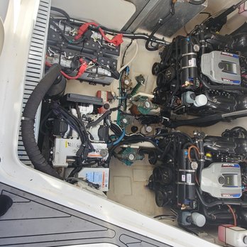 Hugos Boat Service - Before and after of my engines being worked up. Fluids changed, and all water taken out and engine cleaned. - Boat Repair Near Me