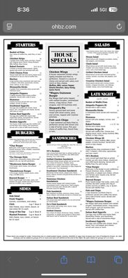 Menu photo 1 O'Callaghan's Chicago, IL