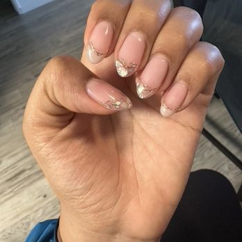 Nails by Miyako - The first time we practiced the design I ended up choosing for the wedding! - Nail Salons Near Me - Torrance, California Nails by Miyako - The first time we practiced the design I ended up choosing for the wedding! - Nail Salons Near Me - Torrance, California