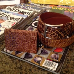 House of Fleming - Alligator folding card case and belt