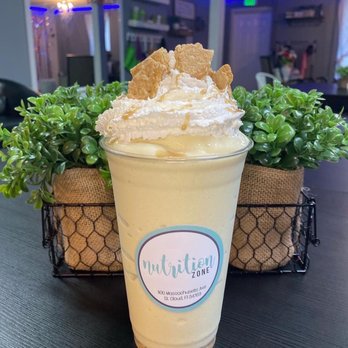 Nutrition Zone - a smoothie with whipped cream on top - Coffee & Tea Near Me - St. Cloud, Florida Nutrition Zone - a smoothie with whipped cream on top - Coffee & Tea Near Me - St. Cloud, Florida