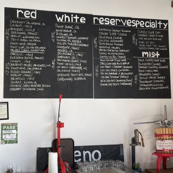 OENO Winemaking - List is the various wines available (all made on premises ) - Wineries Near Me - Kailua, Hawaii