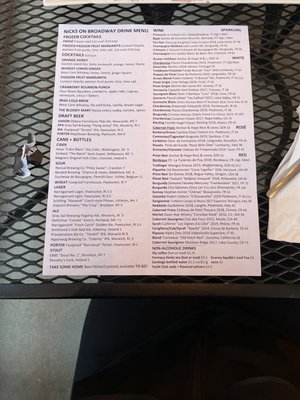 Menu photo 4 Nicks On Broadway Providence, RI