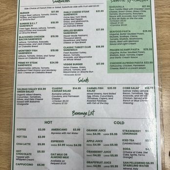 Sunrise Cafe - Lunch menu - American Near Me - Monterey, California Sunrise Cafe - Lunch menu - American Near Me - Monterey, California