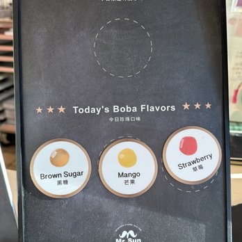 Mr. Sun - Pleasanton - Boba Flavors - Bubble Tea Near Me - Pleasanton, California Mr. Sun - Pleasanton - Boba Flavors - Bubble Tea Near Me - Pleasanton, California
