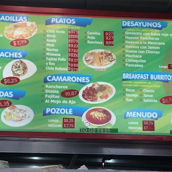 Taco's El Rey - Middle of the menu - Mexican Near Me - La Mirada, California Taco's El Rey - Middle of the menu - Mexican Near Me - La Mirada, California