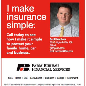 Scott Mecham - Farm Bureau Insurance - Insurance Near Me - Gilbert, Arizona Scott Mecham - Farm Bureau Insurance - Insurance Near Me - Gilbert, Arizona