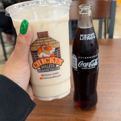 Chicken Pullita - Horchata (casero) y Mx Coke!!!