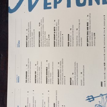 Neptune's - Simple diverse lunch menu - New American Near Me - Alameda, California