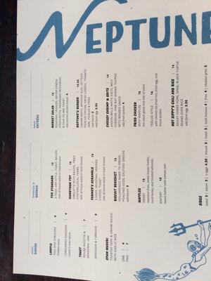 Menu photo 8 Neptune's Alameda, CA