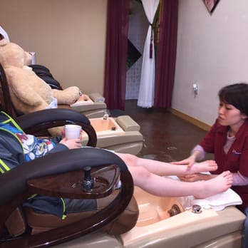 Olani Nails & Spa - Logan loves his pedicures, totally worth not having to hold your kid down and trim his nails. - Waxing Near Me - Everett, Washington Olani Nails & Spa - Logan loves his pedicures, totally worth not having to hold your kid down and trim his nails. - Waxing Near Me - Everett, Washington