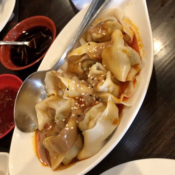 Little Dumpling Bayside - Shanghai Wonton in Chili Oil+Peanut butter sauce ($7.00) - Taiwanese Near Me - Oakland Gardens, New York Little Dumpling Bayside - Shanghai Wonton in Chili Oil+Peanut butter sauce ($7.00) - Taiwanese Near Me - Oakland Gardens, New York