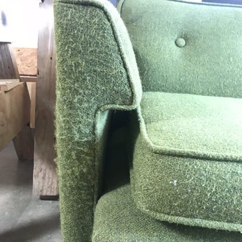 Chan's Upholstery - While very sturdy, this old couch was getting pretty funky and needed a Chan's facelift. - Furniture Repair Near Me - Santa Ana, California Chan's Upholstery - While very sturdy, this old couch was getting pretty funky and needed a Chan's facelift. - Furniture Repair Near Me - Santa Ana, California