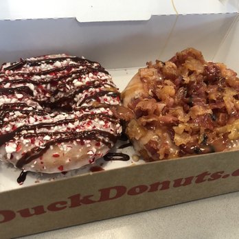 Duck Donuts - Peppermint Hot Cocoa & Bacon in the Sun - Donuts Near Me - Irvine, California Duck Donuts - Peppermint Hot Cocoa & Bacon in the Sun - Donuts Near Me - Irvine, California