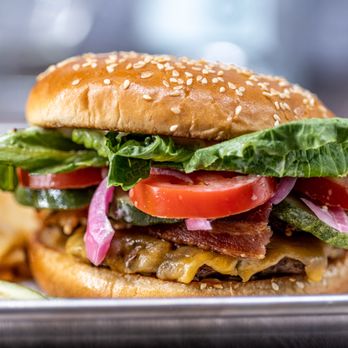 Andersons Eatery and Distillery - a burger and fries - Whiskey Bars Near Me - Denton, Texas