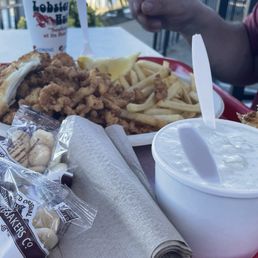Fisherman's platter for one and chowder Fisherman's platter for one and chowder