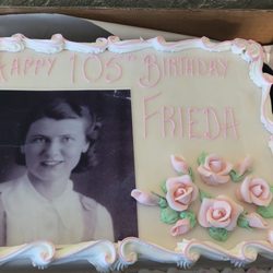 Dragons Village Bakery - A beautiful cake for my Mum's 105th birthday.Thank you Dragon Village Bakery