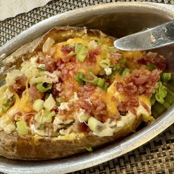 Mrs Potato - Loaded potato was a complete meal in itself! PERFECT POTATO! - Brazilian Near Me - Orlando, Florida Mrs Potato - Loaded potato was a complete meal in itself! PERFECT POTATO! - Brazilian Near Me - Orlando, Florida