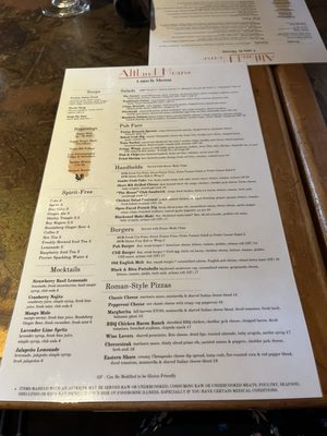 Menu photo 3 Altland House Grill & Pub Abbottstown, PA