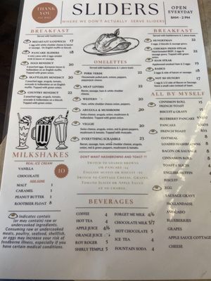 Menu photo 2 The Slider Cafe La Conner, WA Menu photo 2 The Slider Cafe La Conner, WA