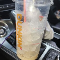 Dunkin' - Aay too much ice jb medium coffee. Got small portion. Rip off.