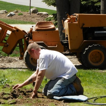 Irrigation Solutions - Tim hard at work - Irrigation Near Me