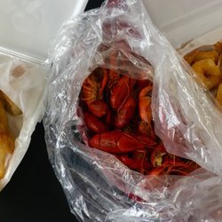 Boil crawfish, seafood combo, and fish kid meal