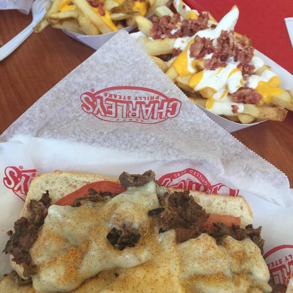 Charleys Cheesesteaks - Philly Cheesesteak with fries - Cheesesteaks Near Me - Bliss, Texas