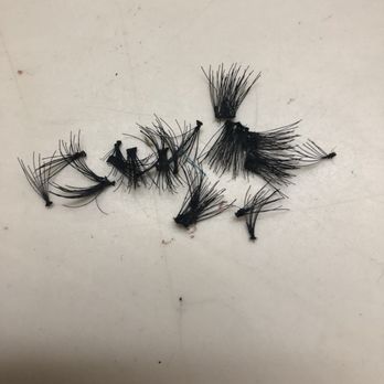 Bollywood Spas - My lashes when they came off - Threading Services Near Me - Corona, California