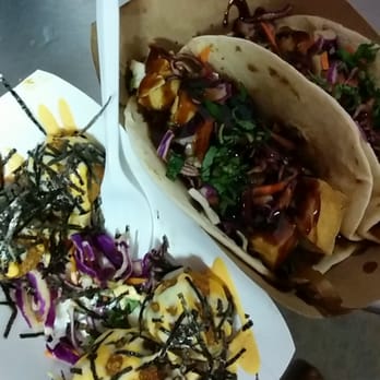 The Peached Tortilla Truck - BBQ Tofu Tacos and Kimchi Arancini Balls - Asian Fusion Near Me The Peached Tortilla Truck - BBQ Tofu Tacos and Kimchi Arancini Balls - Asian Fusion Near Me