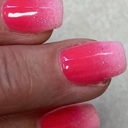 Beautiful ombré dip nails by lake tye nails!