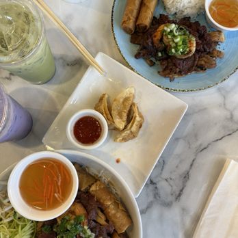 Pho Mai Cali - No words to explain how delicious was everything, favorite matcha and taro late n San Diego  Super super very recommended!! - Vietnamese Near Me - Santee, California